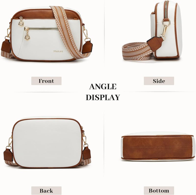 Makes Crossbody Purse for Women Small Crossbody Bags Trendy Vegan Leather with Adjustable Shoulder Straps Gift for Mother Wife Mom - Image 4